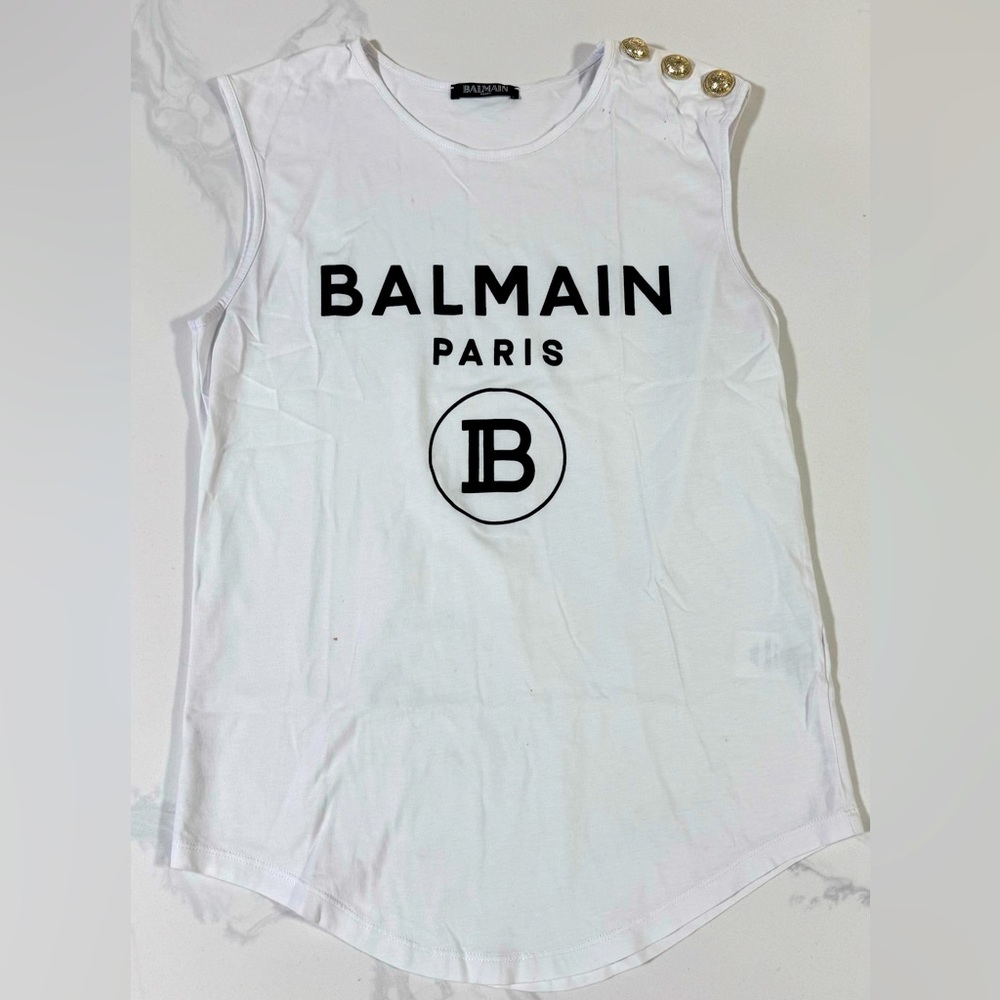 Stylish Balmain shirt with button embellishments